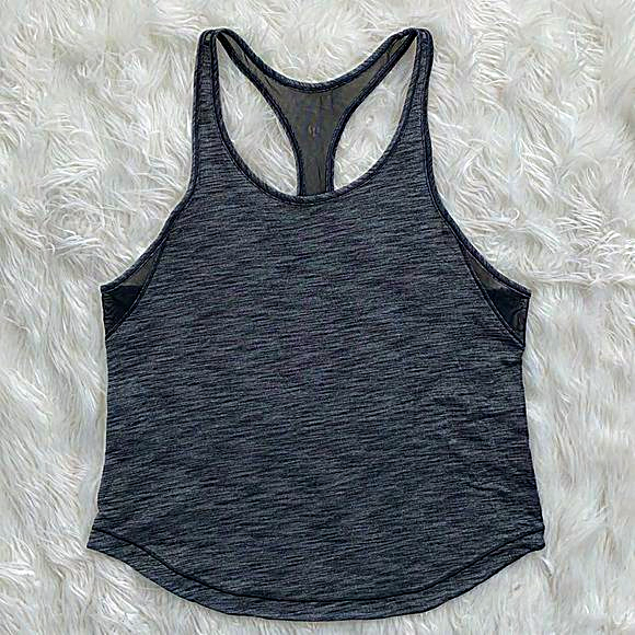 lululemon athletica Tops - Lululemon | Gray Mesh Back‎ Tank Top